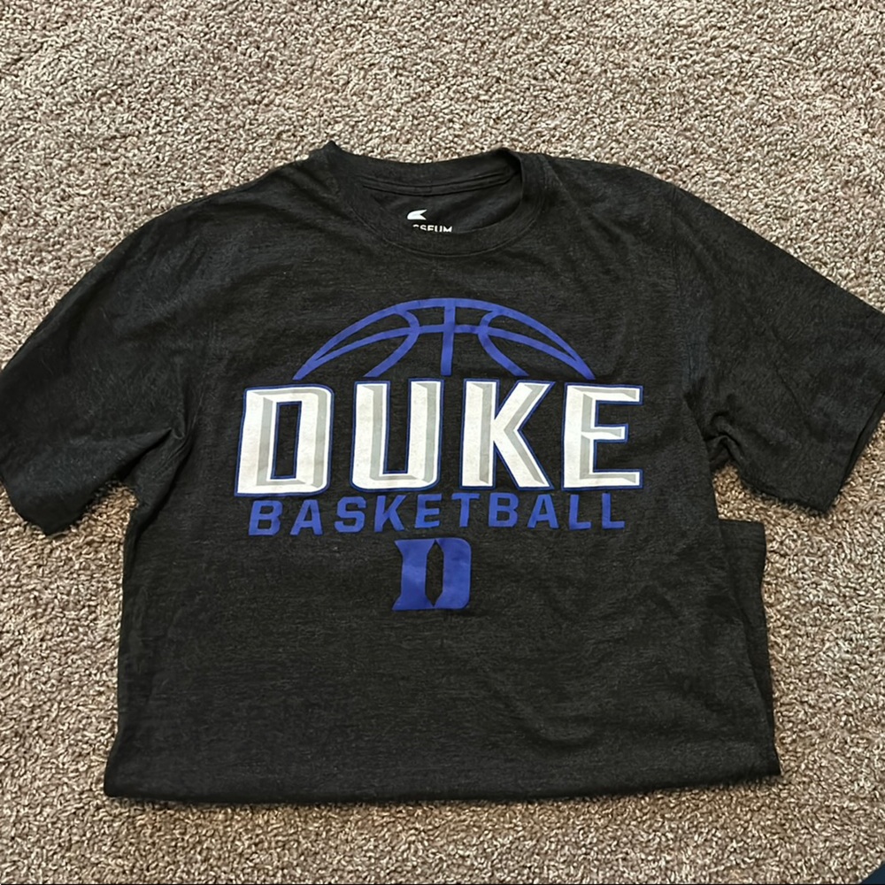 Colosseum Black and Blue Duke Basketball Tee